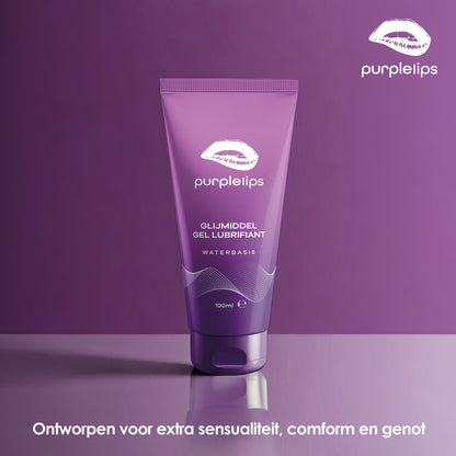 Glijmiddel op waterbasis 100ml - Purplelips