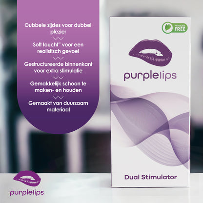 Dual Stimulator - Purplelips - For him - Dubbelzijdig